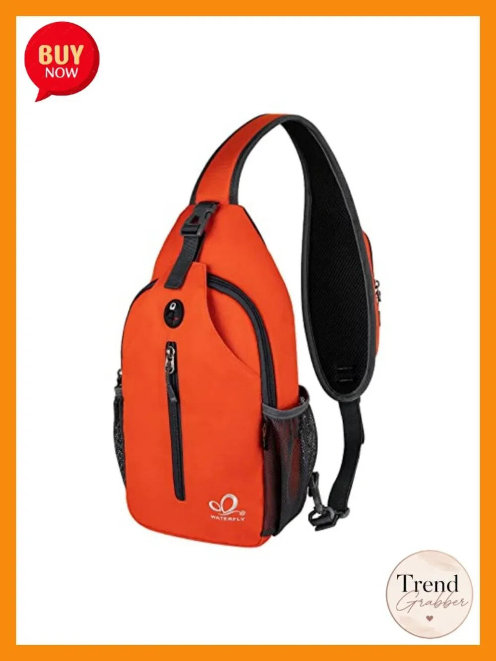 Waterproof Crossbody Sling Backpack with Multi-Compartment Storage for Travel
